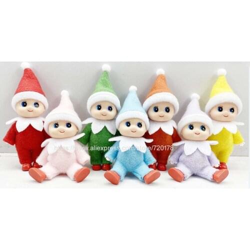 50PCS/100PCS Mini toddlers Baby Elf Dolls Toys with Movable Arms and Legs for Kids christmas gift