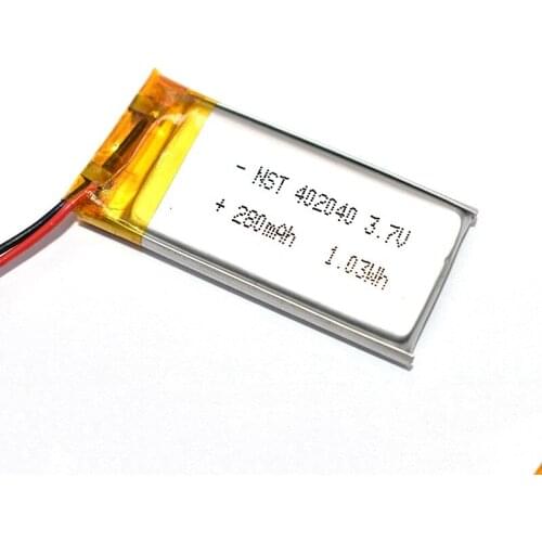 3.7V 300mAh 402040 Li-ion Li-po Battery Polymer Lithium Batteries Cells for Small Toys MP3 MP4 MP5 Smart Watch GPS