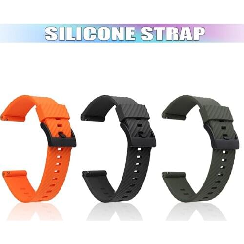 Fashion Silicone Sport Strap For Suunto Spartan 7/Sport Wrist HR/Suunto 9 /Suunto D5 Bracelet Bands Adjustable Strap For Suunto
