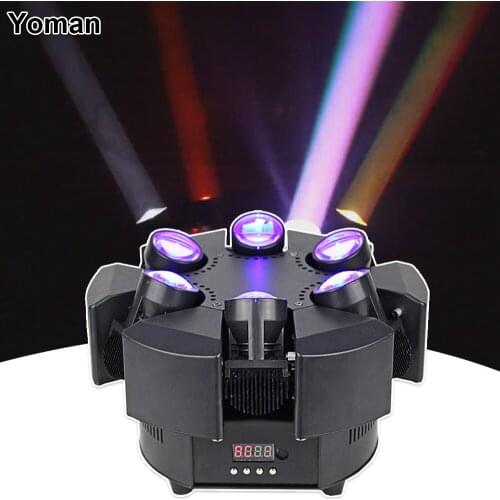 2021 New LED 6 Head Beam Moving Head Light RGBW 4IN1 DMX512 Stage Lights Dj Led Moving Head Beam Light Music Party Disco Club