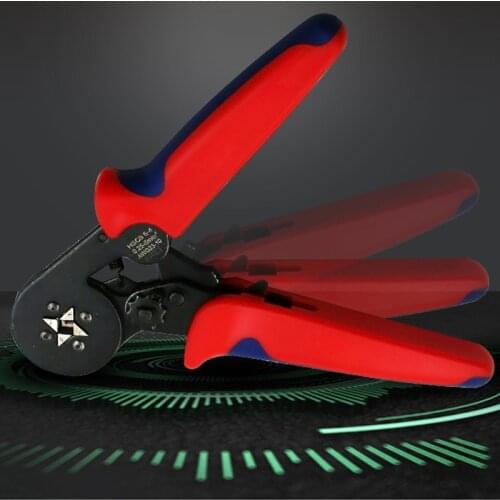 Self-Adjustable AWG 23-7 Crimping Pliers HSC8 6-4 Automatic Wire Stripper 0.25~10mm2 for Cable Wire End Sleeves Ferrules Tools