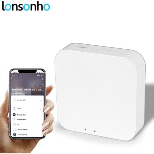 Lonsonho Tuya Mesh Wireless Hub Bluetooth-compatible Smart Home Control Center Smartlife Automation