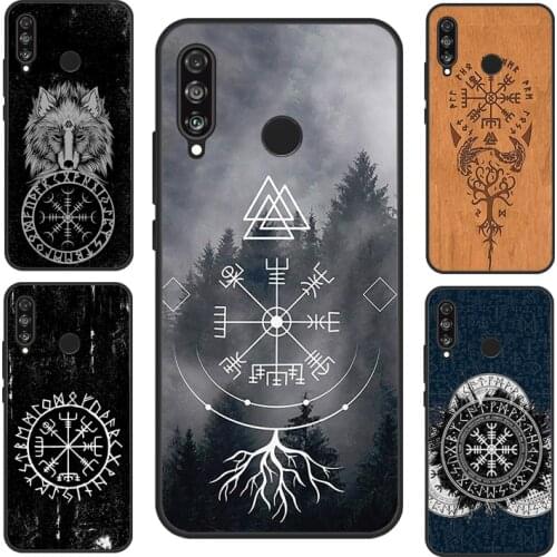 Viking Vegvisir Odin Nordic Case For Huawei P Smart 2019 2021 Nova 5T Mate 20 Lite P20 P30 P40 Honor 20 Pro 8X 9X 10i