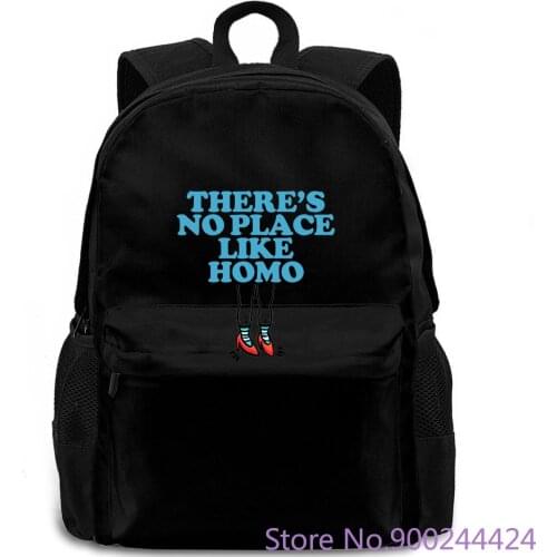 No Place Like Homo Wizard Oz Dorothy Gay Pride LGBT Witch Funny Top Discount 100 % s backpack