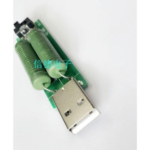 USB mini discharge load resistor 2A/1A With switch 1A Green led, 2A Red led