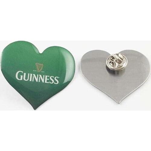 High quanlity aluminum offset priting pin ,heart printing pins
