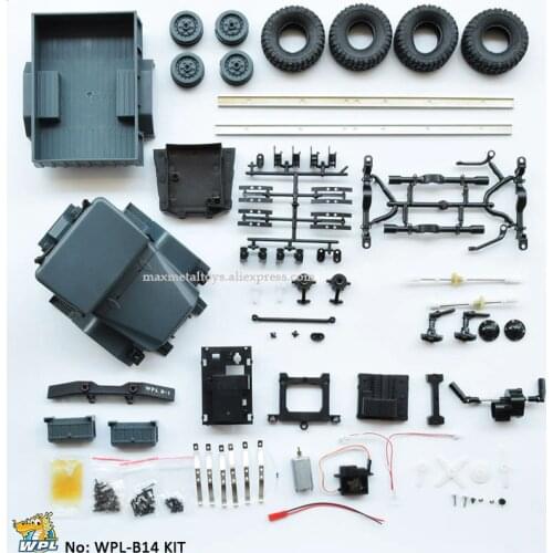 WPL B14 1:16 Car KIT DIY Remote Control Car DIY Crawler Off-road Car Assemble Buggy Moving Machine RC Car 4WD