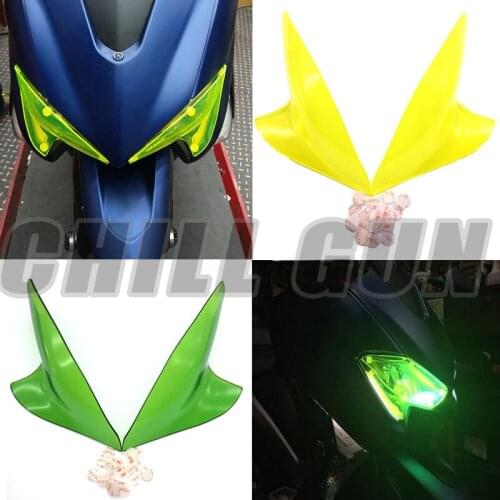 Motorcycle Screen Lens Guard Left & Right Acrylic Headlight Lens Protector Cover For YAMAHA TMax T-MAX 530 2017 TMAX 530 17