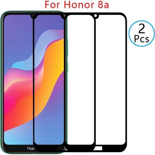 9d screen protector tempered glass case for huawei honor 8a prime pro cover on honor8a honer 8 a a8 protective phone coque bag