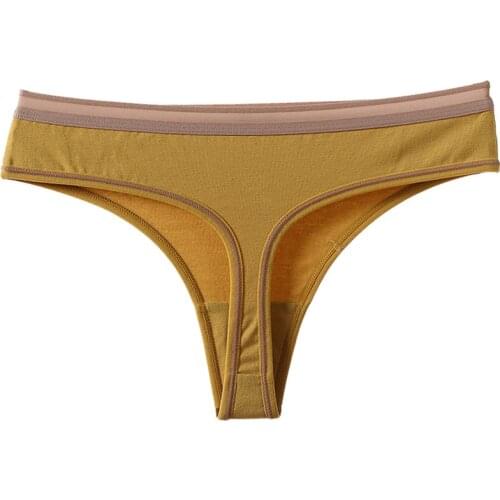 New Thong sexy panties women tanga cotton silk underwear women antibacterial large size sports briefs temptation majtki damskie