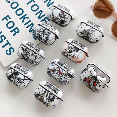 Cool Comic One Piece Zoro Ace Soft Silicone TPU Protection Headphone Cover For Apple Airpods Pro Shockproof Earphone Cases Funda