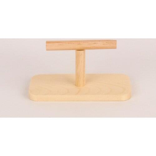 Wooden Bird Parrot Training Birds Perch Stand Playground Platform Pet Standing Perch Toy Training Grinding Bird Supplies