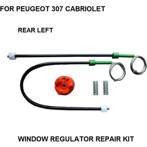 FOR PEUGEOT 307 CABRIOLET WINDOW REGULATOR REPAIR KIT REAR LEFT 2003-2008