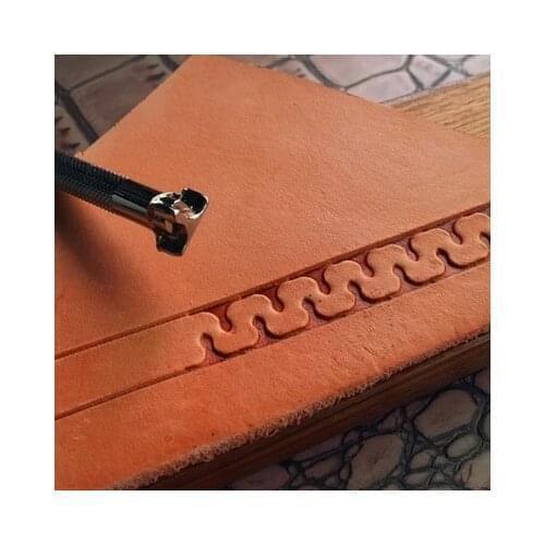 Decorative pattern classic handmade leather engraved carving tool, leather craft stamping molding tool herramientas para cuero