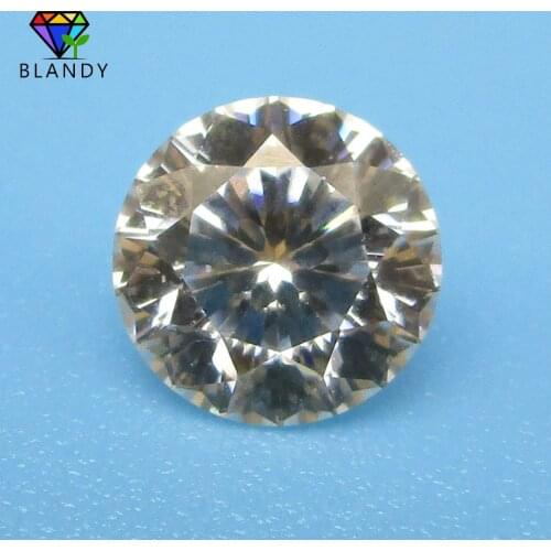 Wholesale Price 6.5mm/1 Carat Round 9 Hearts And 1 Flower Cut D Color White Loose Moissanites Stone For Jewelry