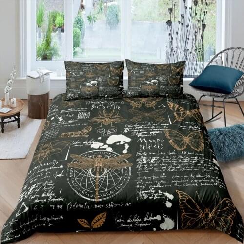 Fashion Printed Home Bedding Sets Bed Cover Duvet Cover 2/3pcs Personality Comforter Cover Pillow Cases King Queen Home Textile