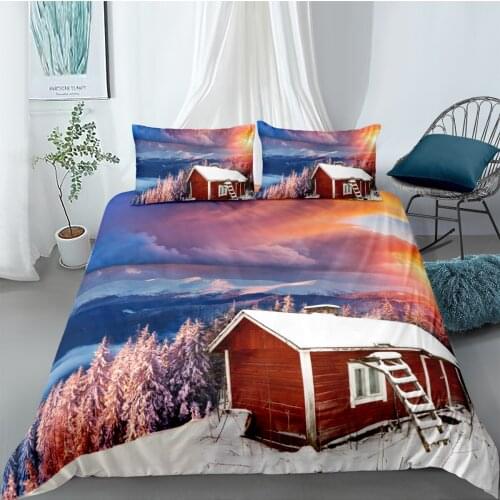 3D Design Duvet Cover Sets Bedding Set Quilt Covers Pillow Cases 173*230 230*230 265*230 180*210 Picturesque Custom Home Texitle