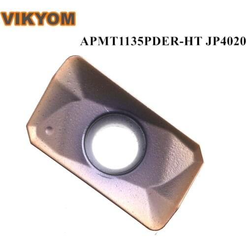 Turning Tools CNC Blade Lathe Milling-Cutter Tool R0.8 APMT1135PDER-HT JP4020 10PCS Carbide Cutting Blade Milling-Inserts Lathe Tool For CNC Lathe Machining