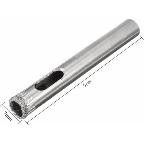 Best Quality 10pcs 7mm Glass Slate Ceramic Marble Drill Bits Tool Diamond Holesaw Tile Drill Nickel Plated Duable