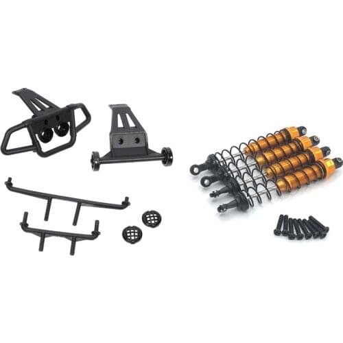 Metal Oil Filled Front & Rear Shock Absorber Damper for Wltoys 12402-A A323 12409 & Front Rear Bumper Car Shell Column