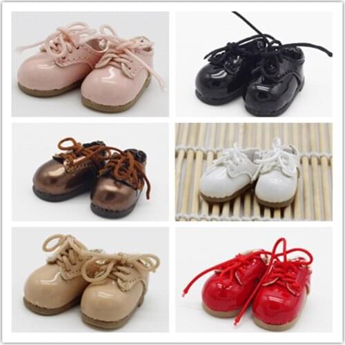 Fashion OB11 Doll shoes PU Leather Shoes suit for 1/12 BJD GSC obitsu11 doll Accessories