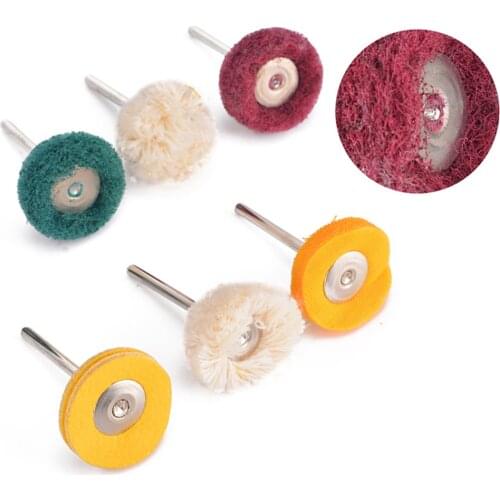 6pcs Polisher Wheels Polishing Buffing Pad Kit For Removing burrs Rust Dust Remove the oxide layer Coating Surface Polish Tools
