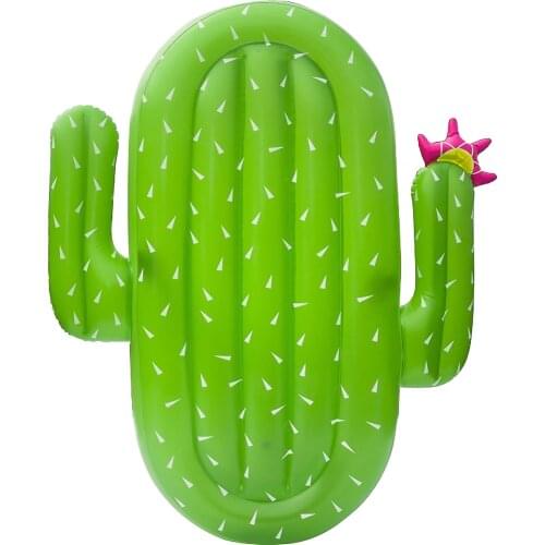 Inflatable Green Cactus Swimming Pool Cushion Bed PVC Cactus Water Bed Adult Water Sports Beach Toys Swimming Pool Floating Sofa