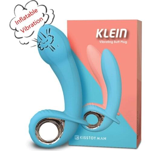 Inflatable Vibrating Anal Plug Male Prostate Massager Expansion Big Butt Plug Dildo Vaginal Anal Vibrator Sex Toys For Men Women