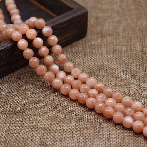 Nature Stone Gold Sun Stone Round Bead 4MM 6MM 8MM 10MM Fashion Jewelry Making For Necklace Bracelet Good Quality Not Glass