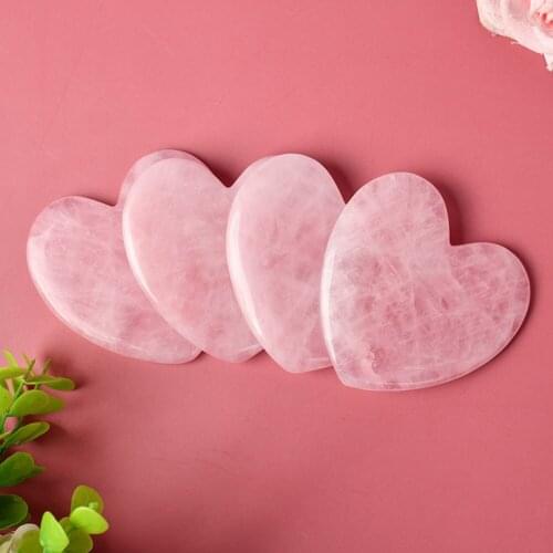 Natural Rose Jade Gouache Scraper Face Lift Massager for Face Gua Sha Board Skin Face Relax Sliming Beauty Eye Neck Thin Lift