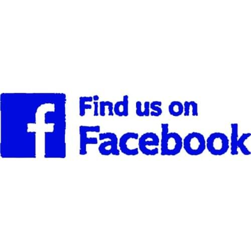 Find Us On Facebook Car Sticker Van Bumper Window Funny Novelty Business Vinyl Hobby Car Bumper Sticker