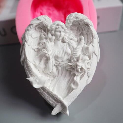 New Fairy Silicone Soap Moulds Aromatherapy Gypsum Diffuser Mould Angel Handmade Soap Mould