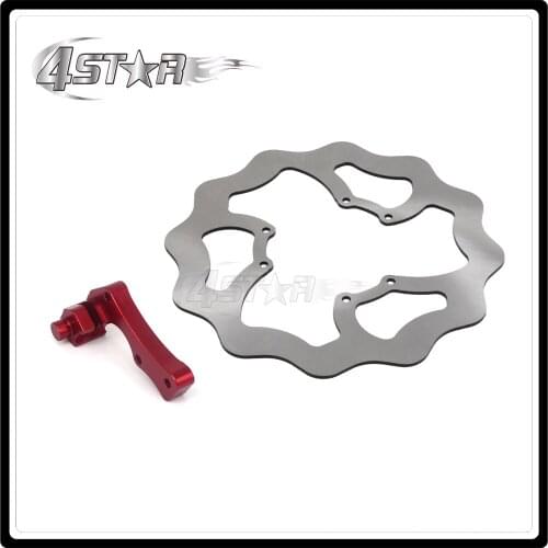 Motorcycle Motocross 270MM Front Wavy Brake Disc Rotor + Adapter Bracket For HONDA CR125 CR250 CRF250 CRE250 CRF450R CRF450X