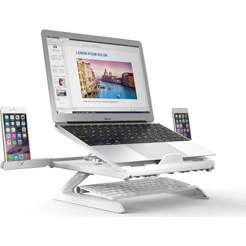 Laptop Stand 9 Angles Adjustable Desktop Standing Lapdesk Smartphone/Notebook Riser Holder for MacBook Air Pro Up to 17