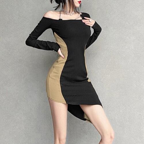 Модные вязаные платья PUNEMY China At AliExpress