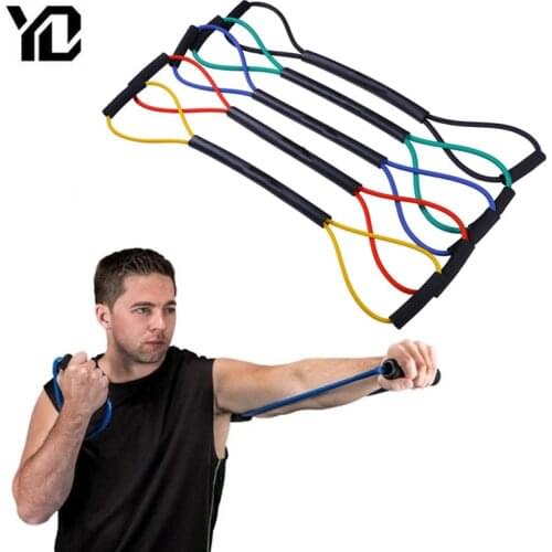 MMA Boxing Resistance Training Rubber Bands Speed Training Pull Rope Muay Thai Karate Workout Power Strength Gym Equipment