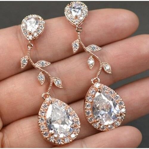 Diamond 18K Gold Filled Jewelry Stud Серьги for Women Round Simple Earrings Fine Valentine luxury Jewlery Organiser for Women