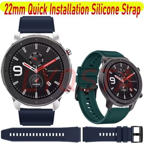 Sport Silicone Strap For Xiaomi Huami Amazfit GTR 47/Haylou Solar LS05 Band Replaceable Wrist Strap Fashion Bracelet Watch Bands