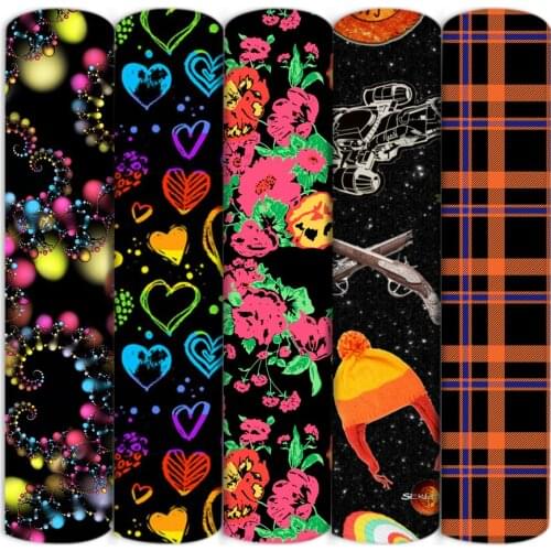 Polyester Cotton Fabric Black Series Print Fabric for Tissue Sewing Quilting Fabrics Needlework Material DIY Handmade,c20222