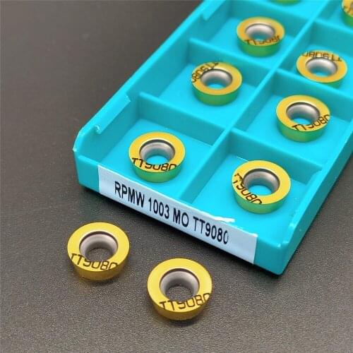 RPMW1003 MO TT9080 R5 carbide tool Indexable insert CNC Milling machine turning inserts For tool holder EMRW