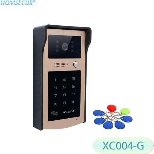 HOMSECUR XC004-G Outdoor Camera Password Keyfob Unlock For Home Security Video Door Phone Intercom