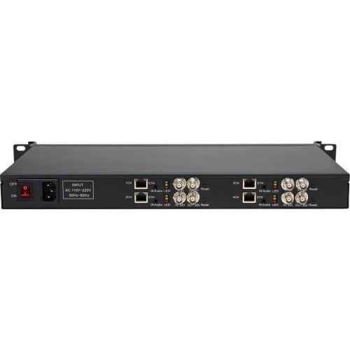 HWCODEC H3615 H.264 H.265 1080P@60fps 4 Channel SDI to IP Video Encoder Support UDP RTSP HTTP RTMP HLS SRT for Hotel IPTV