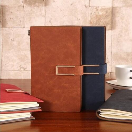 1PC Vintage PU Leather A6 Blank And Line Spiral Pocket Business Notebook And Journals To Do It Planner Journey Travel Notepad
