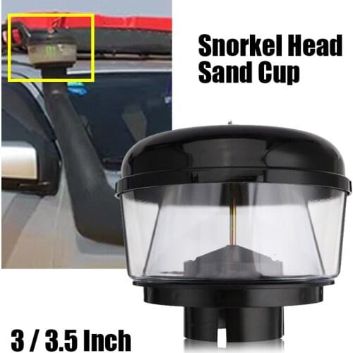 3/3.5 Inch 88mm Water Trap Snorkel Head Air Ram Head Pre Cleaner Ram Sand Cup For Toyota Nissan Caterpillar 9Y9431 8H2021 1S5159