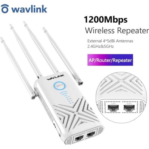 5 Ghz WiFi Repeater Wireless Wifi Extender 1200Mbps Wi-Fi Amplifier Long Range Wi fi Signal Booster 2.4G WiFi Access Point