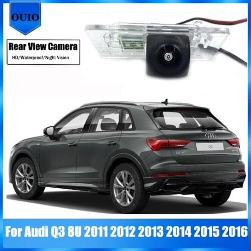 HD fisheye rear camera For Audi Q3 8U 2011 2012 2013 2014 2015 2016 Backup Parking Reversing Camera / license plate camera