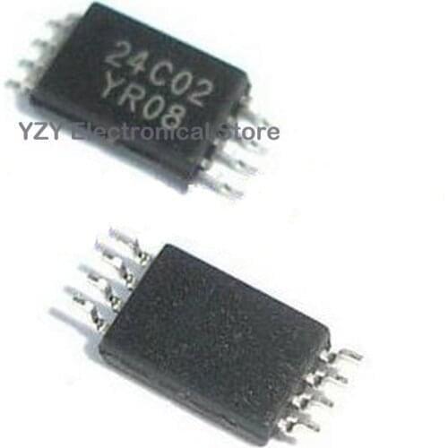100pcs/lot AT24C02-10TU-2.7 AT24C02 24c02 TSSOP8 Brand New Fast Shipping