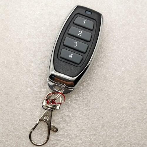 1234 ABCD 4 CH Button Remote Control Transmitter RF Console top-grade Metal case Remote Switch TX 315 433 ev1527