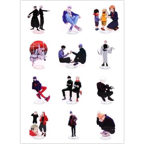 2021HOT Jujutsu Kaisen Fushiguro Megumi Yuji Itadori Gojo Satoru Double-Sided Cosplay Acrylic BL Figure Stand Model Toy Decor