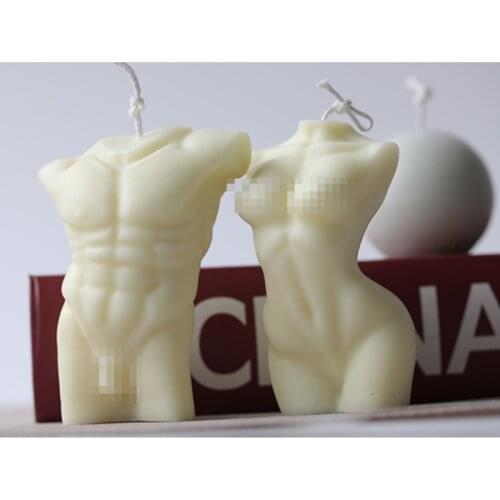 3D Girl body silicone mold candle chocolate mousse cake mold body male and female bust decoration mold Home Handmade tool mold